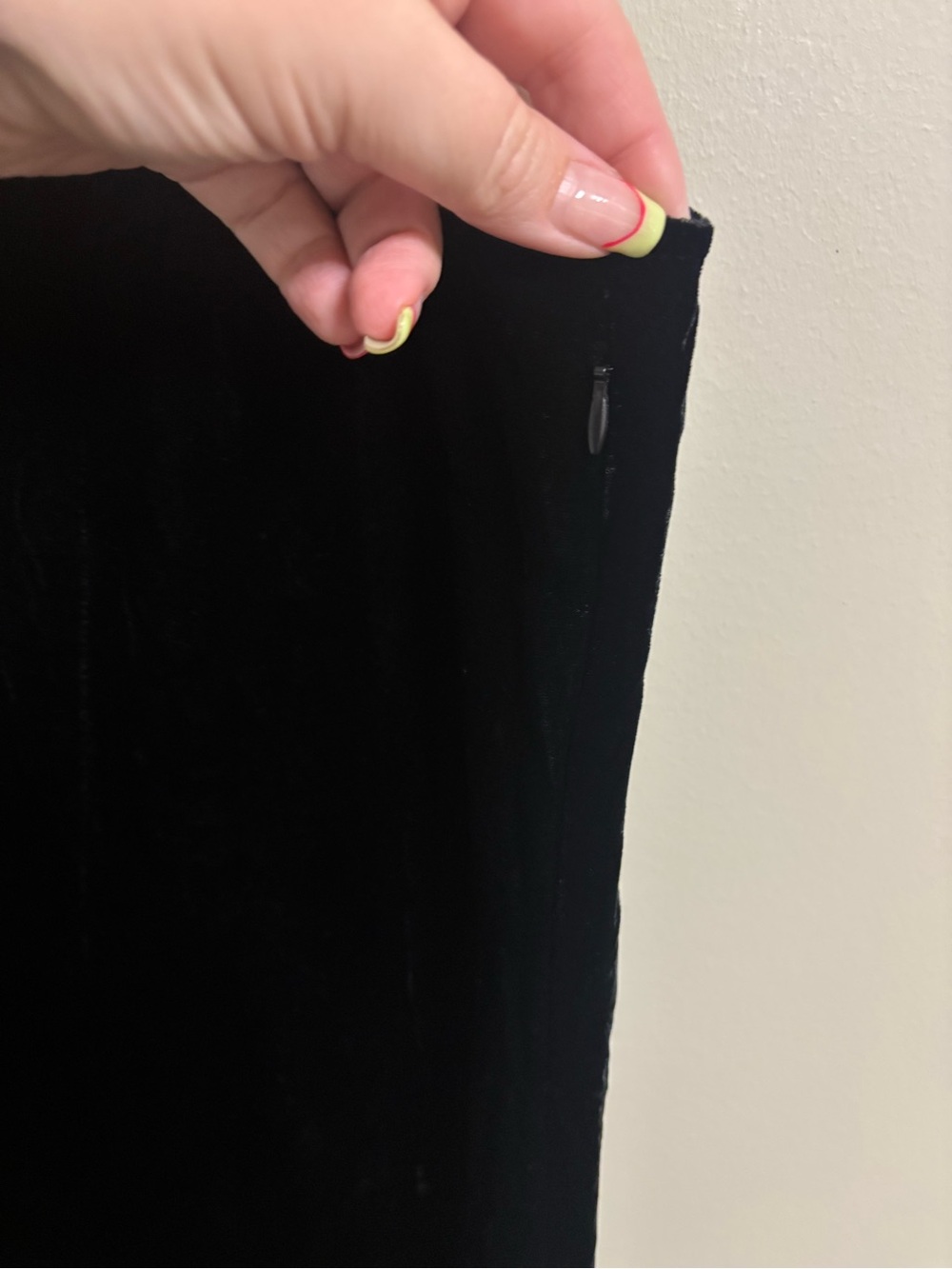 Citron Collection Black Velvet Sleeveless Maxi Dress Cotton Silk Blend Size XL - Picture 4 of 8
